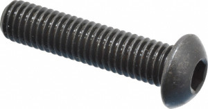 Holo-Krome M8x1.25 35mm Length Under Head Hex Socket Drive Button Socket Cap Screw Fully Threaded, 4G, Grade 12.9 Alloy Steel, Black Oxide Finish, Metric 86050 - 67125880