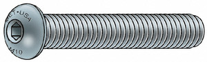 Metric Blue M5x0.80 25mm Length Under Head Hex Socket Drive Button Socket Cap Screw Fully Threaded, Grade 12.9 Alloy Steel, Metric Blue Finish, Metric UST187485 - 72652720