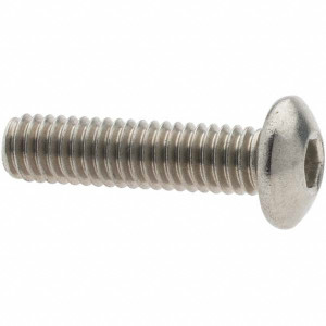 Value Collection M4x0.70 16mm Length Under Head Hex Socket Drive Button Socket Cap Screw Fully Threaded, 18-8 Stainless Steel, Metric KP82435 - 70937933