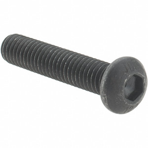 Value Collection M6x1.00 30mm Length Under Head Hex Socket Drive Button Socket Cap Screw Fully Threaded, Grade 10.9 Alloy Steel, Black Oxide Finish, Metric 41930 - 53522736