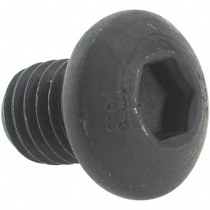 Value Collection M8x1.25 10mm Length Under Head Hex Socket Drive Button Socket Cap Screw Fully Threaded, Grade 10.9 Alloy Steel, Black Oxide Finish, Metric 41935 - 53522744