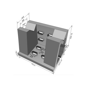 Precise V-Angle Plate, 4 X 4 X 6" - APV-446