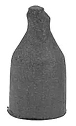 Rubberized Abrasive Points, 100 Piece Set, Max. 24,000 RPM, Coarse Grade, Code 100, Cone, 3/8" Diameter, 5/8" Length - 88-039-3