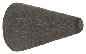 Rubberized Abrasive Point, Max. 20,000 RPM, Medium Grade, Code 125-T, Taper, 7/8" Diameter, 1-1/4" Length - 88-247-2