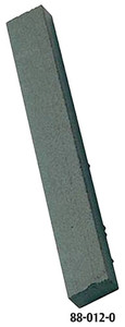Rubberized Abrasive Rectangular Stick B2375, Coarse Dark Green, 4" Length, 2" x 3/8" Size - 88-012-0