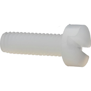 Made in USA Machine Screw: Cheese Head, Slotted Nylon, Grade 6/6, Metric CHS-M2.5-8MM-N - 05169925