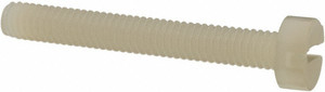 Made in USA Machine Screw: Cheese Head, Slotted Nylon, Grade 6/6, Metric CHS-M3.5-25MM-N - 05173208