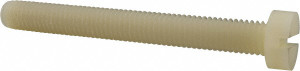 Made in USA Machine Screw: Cheese Head, Slotted Nylon, Grade 6/6, Metric CHS-M8-70MM-N - 05173653