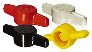 Press Fit Thumb Screw Knobs, Red Tee Knobs 1000 Piece Set, M10 Screw Size, 45mm Head Dia - 99-037-4 Press Fit Thumb Screw Knobs, Red Tee Knobs 1000 Piece Set, M10 Screw Size, 45mm Head Dia - 99-037-4