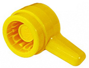 Press Fit Thumb Screw Knobs, Yellow "L" Knobs 1000 Piece Set, 5/16" Screw Size, 27/32" Head Dia - 99-452-5