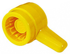 Press Fit Thumb Screw Knobs, Yellow "L" Knobs 100 Piece Set, 5/16" Screw Size, 27/32" Head Dia - 99-552-2