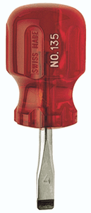 Screwdriver Short Blade, with Stubby Handle