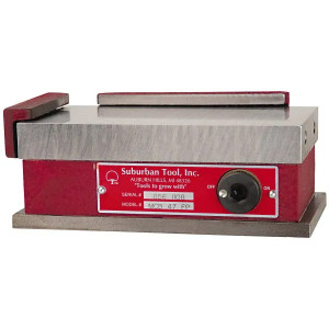Suburban Tool Rectangular Permanent Magnetic Chuck MCB-510, Standard Pole, 10-1/2" x 5" x 2-5/8" - 77-524-7