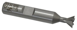 Interstate HSS 60° Dovetail Cutter, 3/8" cut dia, 3/8" shank dia - 43-144-5