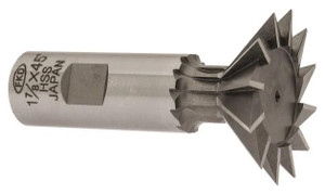 Interstate HSS 45° Dovetail Cutter, 1-7/8" cut dia, 7/8" shank dia - 43-142-9