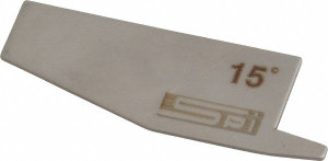 SPI - 165° Complementary Angle, Stainless Steel Angle Gage 15° Primary Angle - 31-382-5