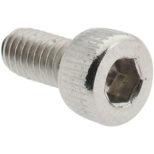 Value Collection Hex Socket Cap Screw: M4 x 0.70 Metric 8 mm Length Under Head, Stainless Steel, Uncoated A410166 - 70968193