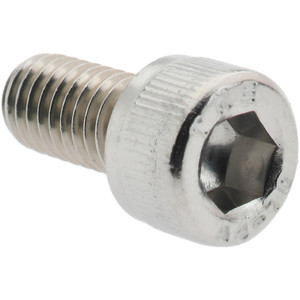 Value Collection Hex Socket Cap Screw: M6 x 1.00 Metric 12 mm Length Under Head, Stainless Steel, Uncoated A410207 - 70968003
