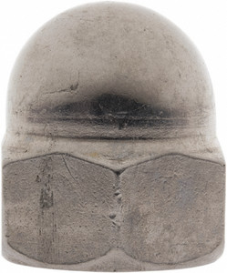 Value Collection M12x1.75 Metric Coarse, 19mm Width Across Flats, Uncoated, Stainless Steel Acorn Nut 22mm Overall Height, Austenitic A2, DIN 1587 DN7X01200-050BX - 62323274