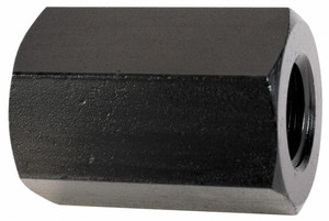 TE-CO M24x3.00 Metric Coarse, 64mm OAL Steel Standard Coupling Nut Black Oxide Coated, 38mm Width Across Flats 61507 - 82830761