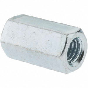 Value Collection M5x0.80 Metric Coarse, 15mm OAL Steel Standard Coupling Nut Zinc-Plated Finish, 8mm Width Across Flats A996671 - 70964515