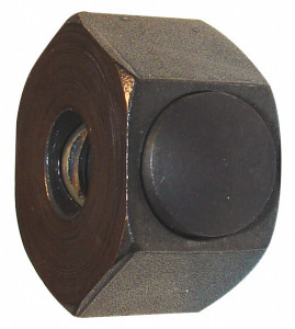 Morton Machine Works M16x2.00 Metric Coarse Steel Right Hand Push Button Hex Nut 35mm Across Flats, 28.5mm High, Black Oxide Finish HN-716 - 01376706