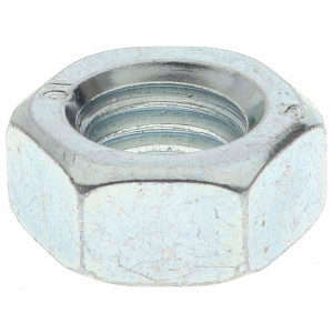 Value Collection M14x2.00 Metric Coarse Steel Right Hand Hex Nut 22mm Across Flats, 11mm High, Zinc-Plated Finish MP44190 - 70938758