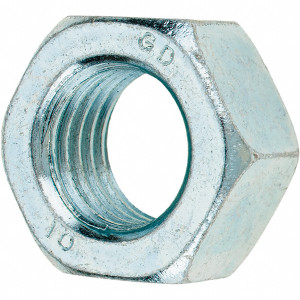 Value Collection M20x2.50 Metric Coarse Steel Right Hand Hex Nut 30mm Across Flats, 16mm High, Zinc-Plated Finish 44193 - 45293313
