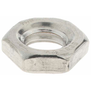 Value Collection M8x1.25 Metric Coarse Stainless Steel Right Hand Hex Jam Nut 13mm Across Flats, 4mm High, Uncoated A210016 - 70971254