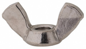 Value Collection M5x0.80 Metric Coarse, Stainless Steel Standard Wing Nut Grade 316, Austenitic Grade A4, 22.5mm Wing Span, 11mm Wing Span WN5XX00500-050BX - 65111361