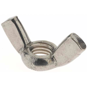 Value Collection M8x1.25 Metric Coarse, Stainless Steel Standard Wing Nut Grade 18-8, Austenitic Grade A2, 39mm Wing Span, 20mm Wing Span A210003 - 70971353