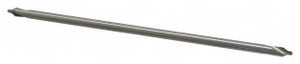 Interstate HSS 60° Combined Drill & Countersink, Long Plain Type, Size #2, 6" Overall Length - 43-250-0