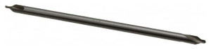 Interstate HSS 60° Combined Drill & Countersink, Long Plain Type, Size #3, 6" Overall Length - 43-253-4