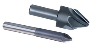 HSS 6 Flute Chatterless Countersink, 90°, 3/8" - 43-224-5