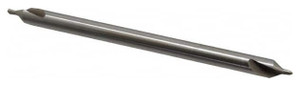Interstate HSS 60° Combined Drill & Countersink, Long Plain Type, Size #4-1/2, 6" Overall Length - 43-259-1