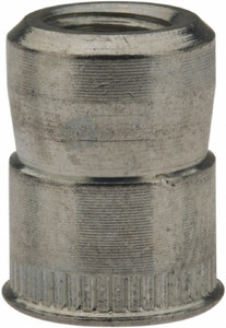 RivetKing M6x1.00 Metric Coarse, Zinc-Plated, Steel Knurled Rivet Nut Inserts 0.02" to 0.13" Grip, 3/8" Drill Size .60C1ISRSZ/P50 - 56588122