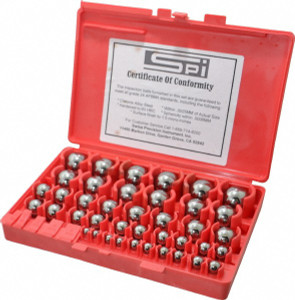 SPI Precision Metric Inspection Gage Ball Metric Set - 10-194-9