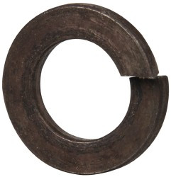 Value Collection M10 Screw 10.2mm ID Steel Metric Split Lock Washer Uncoated, 10.2 to 10.7mm ID x 18.1mm Max OD, 2.2mm Thick 67497081 - 67497081