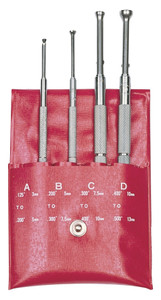 SPI Small Hole Gages: Flat Bottom Type, Set of 4 - 30-425-3 SPI Small Hole Gages: Flat Bottom Type, Set of 4 - 30-425-3