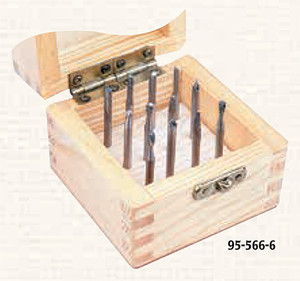 Steel Shank Solid Carbide Burr Set, 12 pc. - 95-566-6