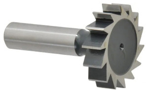 Interstate Straight Tooth Woodruff Key Seat Cutter, HSS, 1-1/2" Diameter, 3/8" Face Width, 2-3/8" OAL - 43-037-1