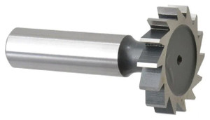 Interstate Straight Tooth Woodruff Key Seat Cutter, M42 Cobalt, 1-1/4" Diameter, 1/4" Face Width, 2-1/4" OAL - 43-065-2