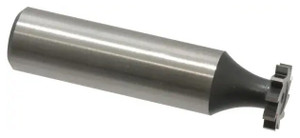 Interstate Straight Tooth Woodruff Key Seat Cutter, M42 Cobalt, 1/2" Diameter, 3/32" Face Width, 2-3/32" OAL - 43-045-4