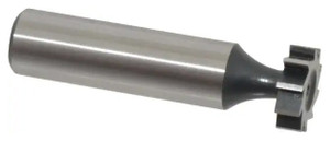 Interstate Straight Tooth Woodruff Key Seat Cutter, HSS, 5/8" Diameter, 3/16" Face Width, 2-3/16" OAL - 43-009-0