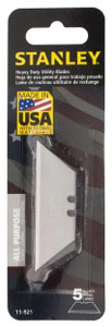 Stanley Utility Knife Blades #11-921, Card of 5 Blades - 82-375-7