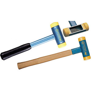 Wiha Dead Blow Hammer with Polyurethane Press Fit Tips, Steel Head w/ Hickory Handles, 1.6" Face dia. - 80040