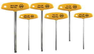 Wiha MagicRing Ball End Hex T-Handle Inch 6 Piece Set - 54091