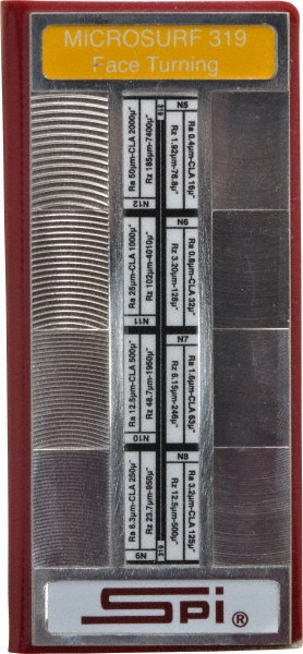SPI Micro Surface Finish Comparator Plates, Face Turning (flat