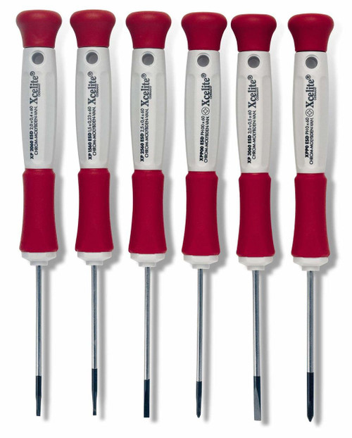 ボルドー Xcelite 6 Piece Phillips & Slotted Screwdriver Set XP600 - 92-574