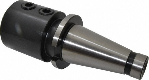 Interstate - 2 Inch Hole Diameter, 1-8 Drawbar Thread NMTB50 Taper Shank End Mill Holder - 69-335-8